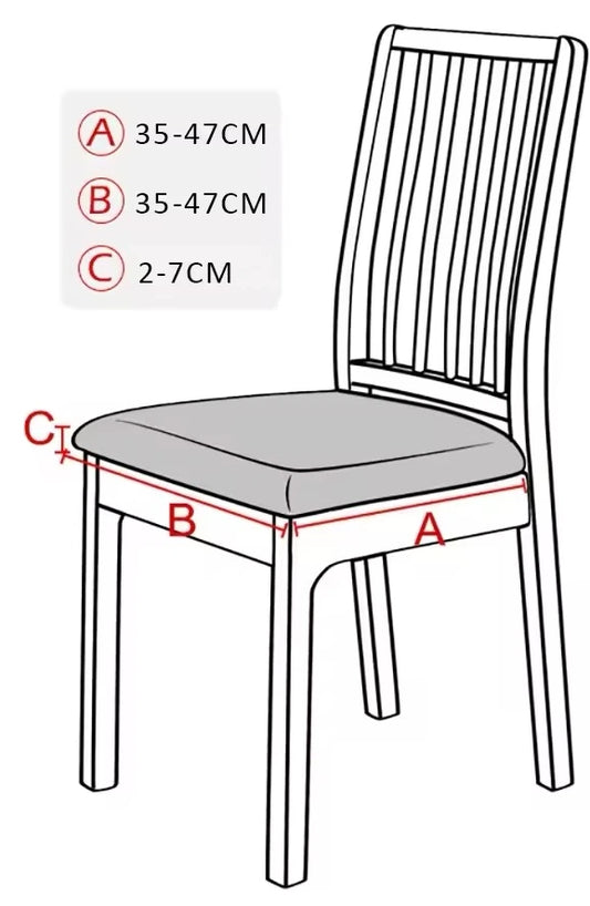 Set 6 huse impermeabile SeatGuard Aqua pentru șezutul scaunului