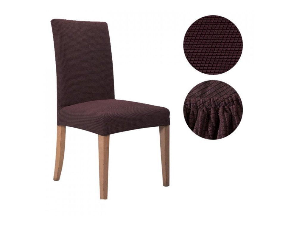 Set 6 huse elastice premium pentru scaune – model Jacquard