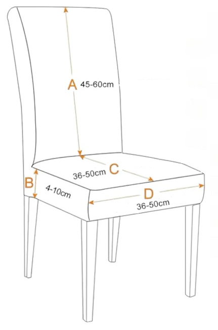 Set 6 huse elastice pentru scaun LeafComfort