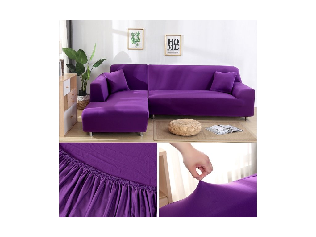 Huse elastice pentru canapea Rainbow – monocrome