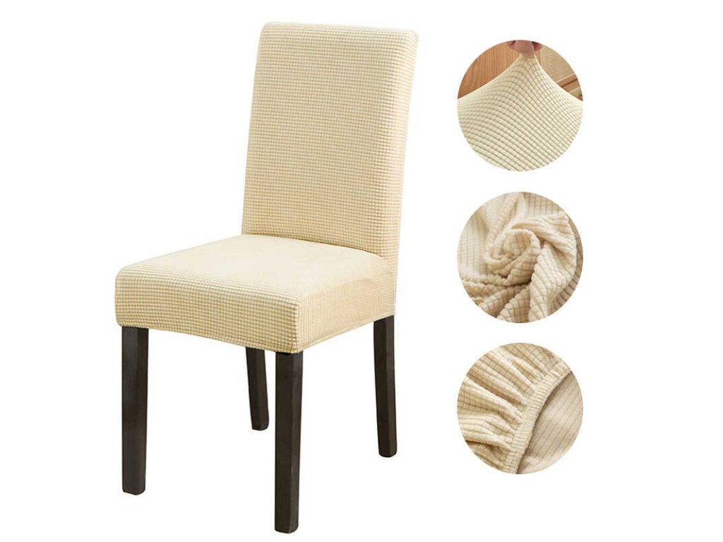Set 6 Husă Elastică Premium pentru Scaune – Model Jacquard