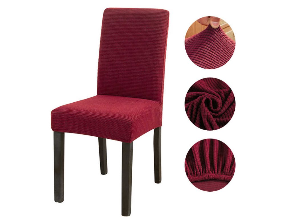 Set 6 Husă Elastică Premium pentru Scaune – Model Jacquard