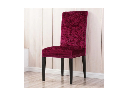 Set 6 VelvetLux Cover – huse elastice catifelate pentru scaune